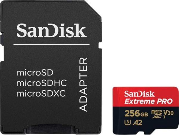 Sandisk Extreme Pro microSD UHS-I Card 256GB Hafıza Kartı